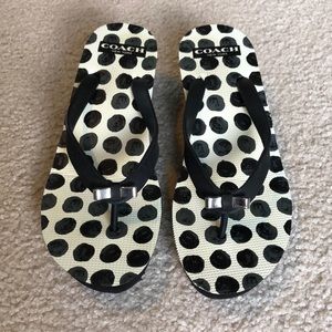 EUC Coach Flip Flops - Size 7